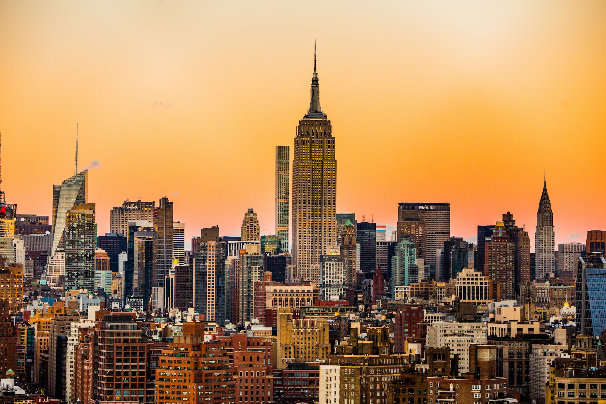 Manhattan skyline with the Empire State Building